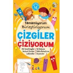 Tamamlıyorum Birleştiriyorum Çizgiler Çiziyorum