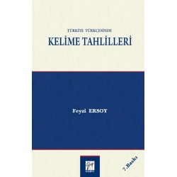 Türkiye Türkçesinde Kelime Tahlilleri