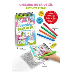Unicorn - Boya ve Sil Aktivite Kitabı