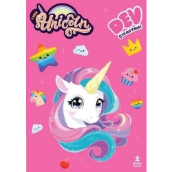 Unicorn - Dev Çıkartmalı Boyama Kitabı