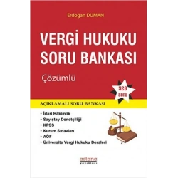 Vergi Hukuku Soru Bankası Çözümlü
