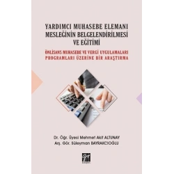 Yardımcı Muhasebe Elemanı Mesleğinin Belgelendirilmesi ve Eğitimi