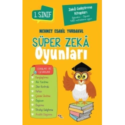 Zeka Geliştirme Kitapları  Süper Zeka Oyunları 1.Sınıf
