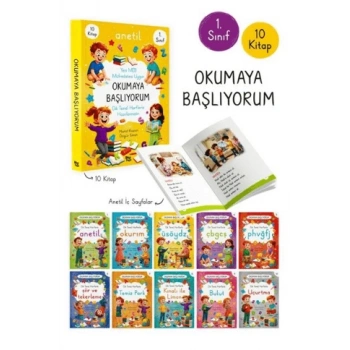 1. Sınıf Okumaya Başlıyorum ANETİL 10 Kitap