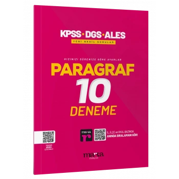 2025 KPSS-DGS-ALES Paragraf Yeni Nesil 10 Deneme