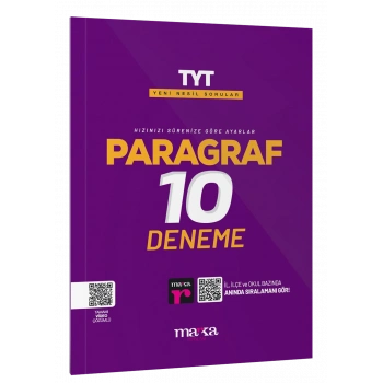 2025 TYT Paragraf 10 Deneme Tamamı Video Çözümlü Marka Yayınları