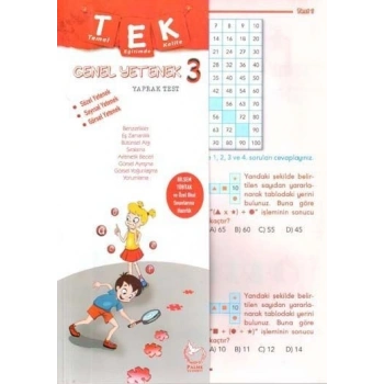 3. Sınıf Genel Yetenek Tek Yaprak Test