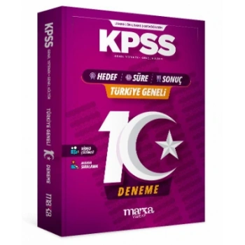 KPSS 2026 Türkiye Geneli 10 Deneme Kolaydan Zora Hedef-Süre-Sonuç