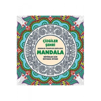 Çizgiler Şehri - Mandala (Büyükler İçin Boyama)