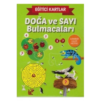 Eğitici Kartlar Doğa ve Sayı Bulmacaları