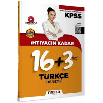 KPSS İhtiyacın Kadar Türkçe 16+3 Deneme