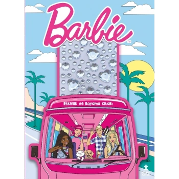 Barbie - Taşlı Çıkartmalarla Etkinlik ve Boyama Kitabı