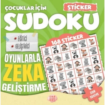 Çocuklar İçin Sudoku - Sticker Hediyeli Zor Seviye 2