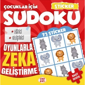 Çocuklar İçin Sudoku - Sticker Hediyeli Basit Seviye 1