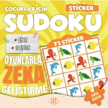 Çocuklar İçin Sudoku - Sticker Hediyeli Orta Seviye 2