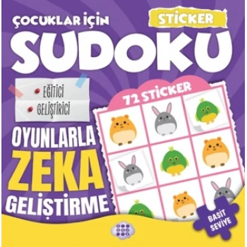 Çocuklar için Sudoku - Sticker Hediyeli Basit Seviye 2