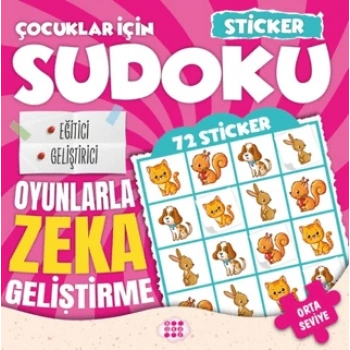 Çocuklar için Sudoku - Sticker Hediyeli Orta Seviye 1