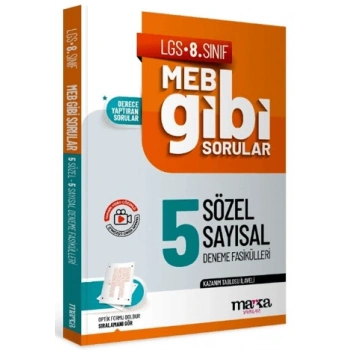 LGS 8. Sınıf MEB Gibi Sorular Fasiküller Halinde 5 Sözel ve Sayısal Deneme