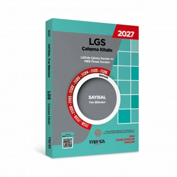 2027 MEB LGS Sayısal Fen Bilimleri Çalışma Kitabı Çıkmış Sorular ve Örnek Sorular Video Çözümlü