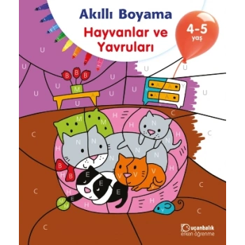 Akıllı Boyama - Hayvanlar ve Yavruları 4-5 Yaş