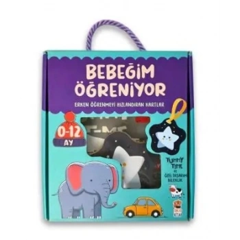 Bebeğim Öğreniyor - Erken Öğrenmeyi Hızlandıran Kartlar (0-12 Ay)