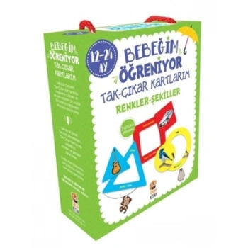Bebeğim Öğreniyor - Tak Çıkar Kartlarım Renkler Şekiller (12 - 24 Ay)