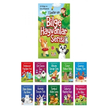 Bilge Hayvanlar Serisi (10 Kitap+Soru Kitapçığı)