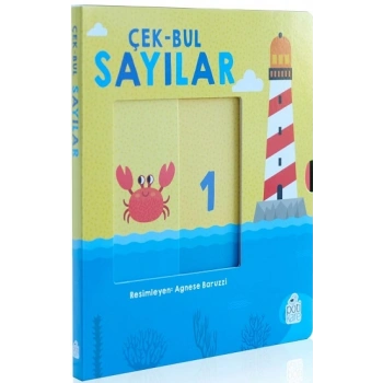 Çek-Bul Sayılar Hareketli Kitaplar (Sıvama Cilt)