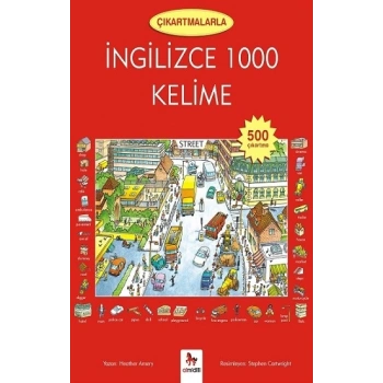 Çıkartmalarla Kelime Öğreniyorum Serisi - Çıkartmalarla İngilizce 1000 Kelime (500 Çıkartma)