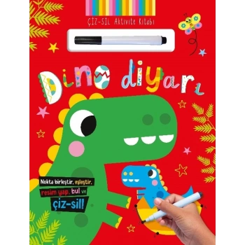Çiz – Sil Aktivite Kitabı  Dino Diyarı