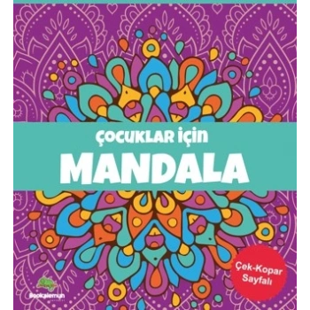 Çocuklar İçin Mandala - Mor