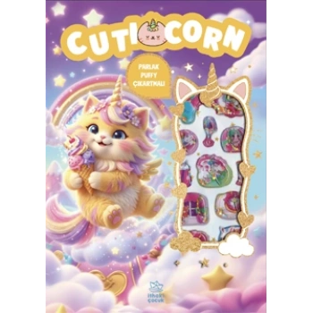 Cuticorn - Puffy Parlak Çıkartmalı Boyama Kitabı