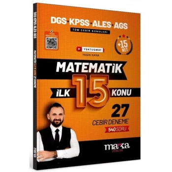 DGS KPSS ALES MEB-AGS Matematik YouTube Hocam İlk 15 Konu 27 Deneme Çözümlü