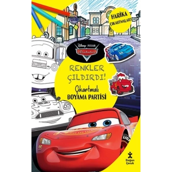 Disney Pixar Arabalar - Renkler Çıldırdı! Çıkartmalı Boyama Partisi