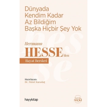 Dünyada Kendim Kadar Az Bildiğim Başka Hiçbir Şey Yok - Hermann  Hesse’den Hayat  Dersleri