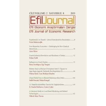 Efil Ekonomi Araştırmaları Dergisi Cilt 2 Sayı 8