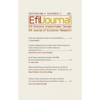 Efil Ekonomi Araştırmaları Dergisi Cilt 4 Sayı 4