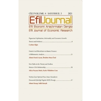 Efil Journal Ekonomi Araştırmaları Dergisi Cilt - 4 Sayı 3