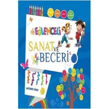Eğlenceli Sanat ve Beceri Lacivert Kitap (5 Yaş)