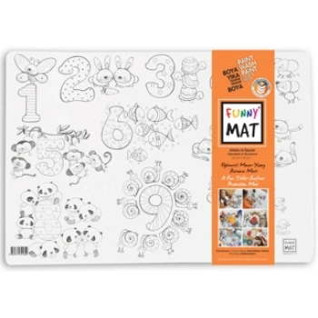 Funny Mat Alfabe - Sayılar (2 Paket 6lı Keçeli Kalem)