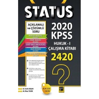 Gazi Kitabevi Status 2020 Kpss Hukuk -I Çalışma Kitabı