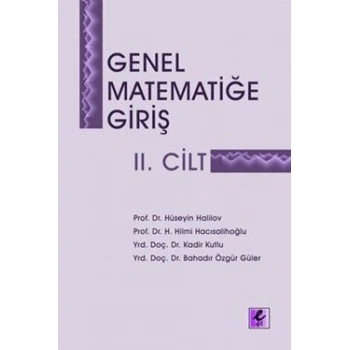 Genel Matematiğe Giriş 2. Cilt