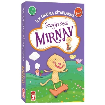 Gezgin Kedi Mırnav İlk Okuma Kitaplarım Set (10 Kitap)