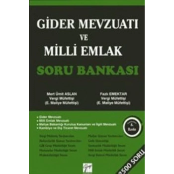 Gider Mevzuatı ve Milli Emlak Soru Bankası
