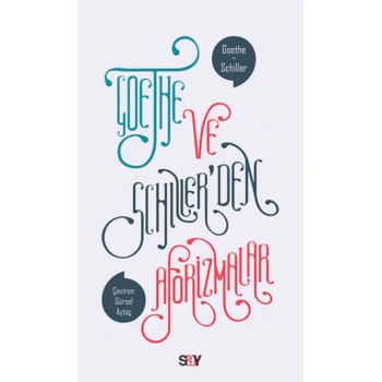 Goethe ve Schiller’den Aforizmalar