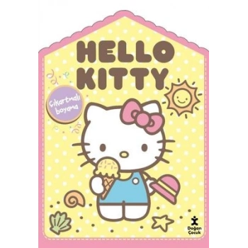 Hello Kitty Evde Çıkartmalı Boyama Kitabı