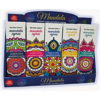 Her Üründen 6 Adet - Özel Kutusunda Mandala Ayraç - 30 Adetli Stand