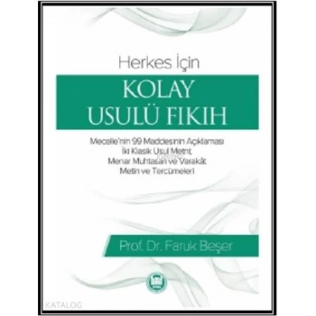 Herkes İçin Kolay Usulü Fıkıh