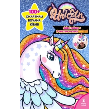 I Love Unicorn 100+ Çıkartma Hediyeli Boyama Kitabı