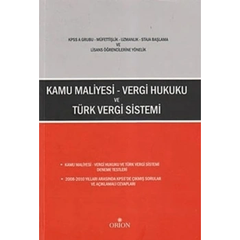 Kamu Maliyesi - Vergi Hukuku ve Türk Vergi Sistemi